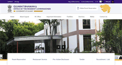 Desktop Screenshot of gujaratbhawan.com
